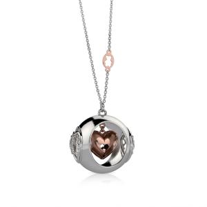 Collana Nanan con ciondolo chiama angeli Cuore in argento silver NAN0633 - gallery