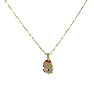 Collana Nanan in argento dorato con dinosauro NAN0535