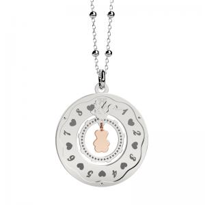 Collana Nanan Orologio della Vita per mamma in attesa con ciondolo con cicogna