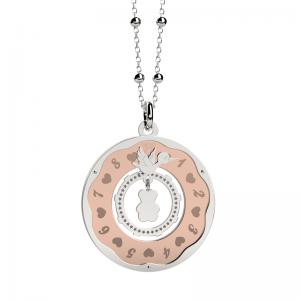 Collana Nanan Orologio della Vita per mamma in attesa con ciondolo con cicogna - gallery