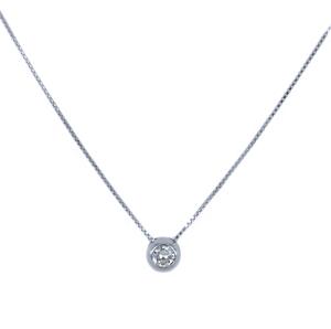 Collana punto luce cipollina diamante medio 0.08 carati 