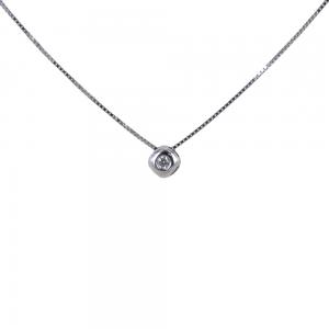 Collana punto luce cipollina diamante piccolo 0.02 carati Gioielli Maja