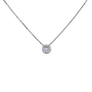 Collana Punto Luce Cipollina piccola con diamante ct 0.04 G VS 