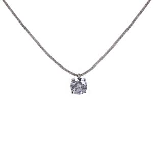 Collana Punto Luce Diamante Lab Grown grande da 0.51 carati cert IGI