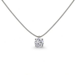 Collana Punto Luce Diamante Lab Grown grande da 0.54 carati cert IGI