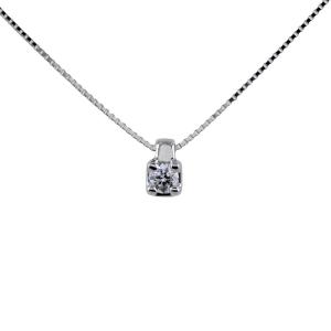 Collana punto luce griffes diamante piccolo 0.06 carati modello Shaila - gallery