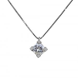 Collana Punto Luce medio grande diamante da 0.34 carati