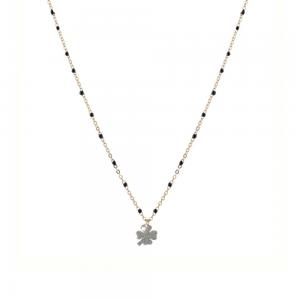Collana Rebecca in argento giallo con quadrifoglio - jolie SJOKAO73