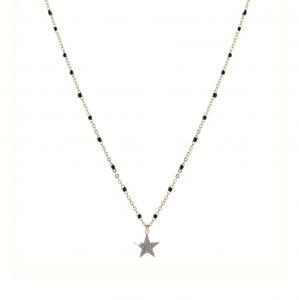 Collana Rebecca in argento giallo con stella - jolie SJOKAO72
