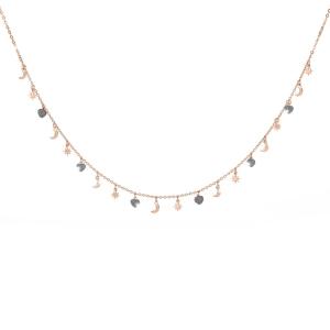 Collana Rebecca in argento rosa con charms collezione jolie SJOKAR82