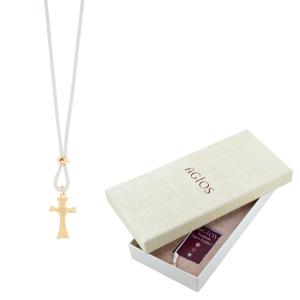 Collana religiosa con Tau in confezione regalo con penna - gallery