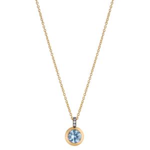 Collana scrigno di luce da Donna in Argento con pietra color Acquamarina collezione Itaca Colors - gallery