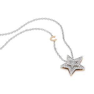 Collana Stella Comete Gioielli con diamanti GLB 1446