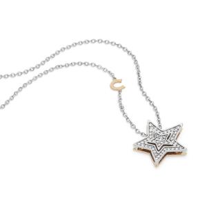 Collana Stella Comete Gioielli con diamanti GLB 1446 - gallery