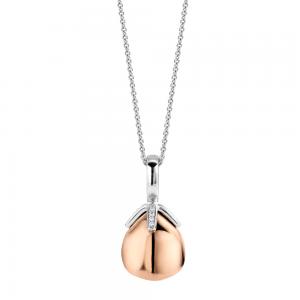 Collana Ti Sento Milano Donna cristallo color oro rosa in argento 6765SR