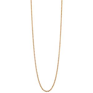 Collana Unoaerre dorata con catena corda ad un filo