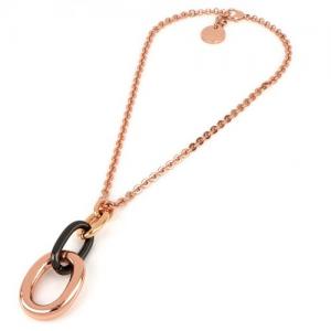 Collana Unoaerre girocollo ocn pendente in bronzo Rosa