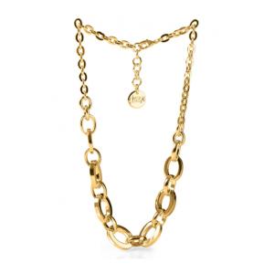 Collana Unoaerre in bronzo Dorato con catena a scalare - gallery