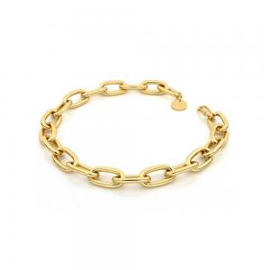 Collana Unoaerre in bronzo Giallo con catena forzatina - gallery
