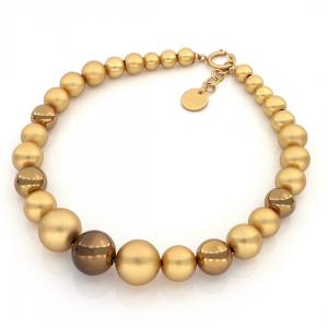 Collana Unoaerre in bronzo Giallo con sfere Choccolate Bronze - gallery