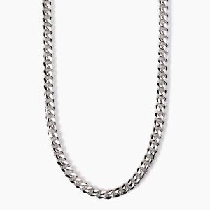 NKlaus Collana Uomo 55cm In Argento 925 – Catena Di Ancoraggio Taglio Diamante, Larghezza 3mm, 15.5g