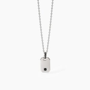 Collana uomo in argento con pendente ottagonale Primo Capitano 553679