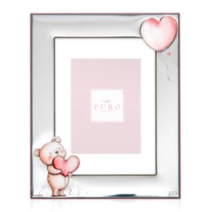 Cornice portafoto orsetto cuore rosa 9X13 - gallery