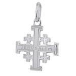 Croce di Gerusalemme in oro bianco 18 kt - gallery