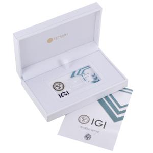 Diamante in Blister per carati 0.10 colore G purezza VVS1 certificato IGI