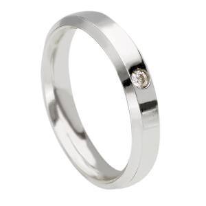 Fede Brillanti Promesse modello HYDRA oro bianco con Diamante