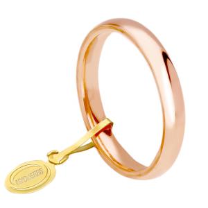 Fede Comoda UnoAerre 3 mm in oro rosa