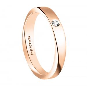Fede nuziale Salvini Infinity Diamond in oro rosa e diamante 