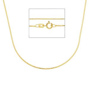 Girocollo catena Veneziana spessa da Donna in oro giallo 40 cm
