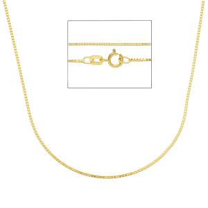 Girocollo catena Veneziana Unisex in oro giallo 45 cm spessa