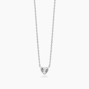 Girocollo Mabina in argento con catena forzatina e cuore VOIL� 553904 - gallery