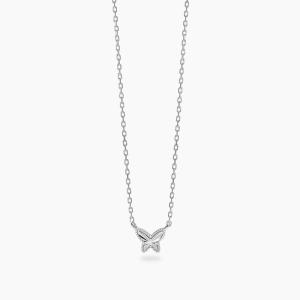 Girocollo Mabina in argento con catena forzatina e farfalla VOIL� 553903 - gallery