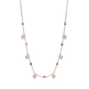 Girocollo Mabina in argento rosato con cuori Viva la Vida 553458