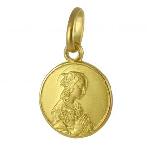 Medaglia in oro giallo Madonna del Lippi 10 mm - gallery