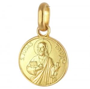 Medaglia in oro giallo San Giuda Taddeo 10 mm