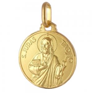 Medaglia in oro giallo San Giuda Taddeo 14 mm - gallery