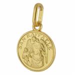 Medaglia San Raffaele 12 mm in oro giallo - gallery
