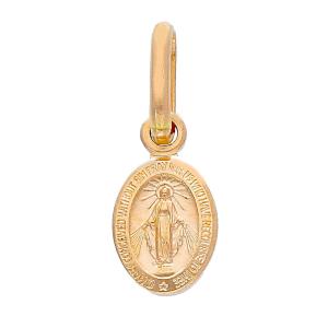 Medaglia Madonna Miracolosa Mini in oro rosa