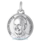 Medaglia religiosa in argento Papa Francesco 18 mm - gallery