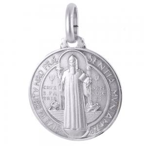 Medaglia San Benedetto in argento 21 mm