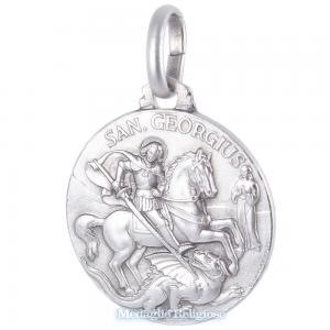 Medaglia San Giorgio in argento 18 mm - gallery