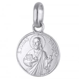 Medaglia san Giuda Taddeo in argento 10 mm