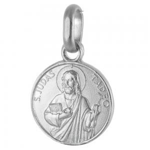 Medaglia san Giuda Taddeo in argento 12 mm