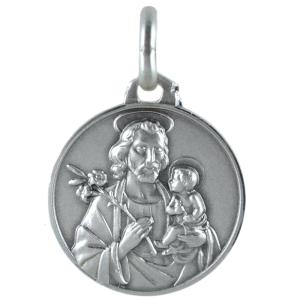 Medaglia San Giuseppe in argento 21 mm - gallery