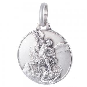 Medaglia San Michele Arcangelo in argento 21 mm - gallery