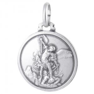 Medaglia San Michele in argento 25 mm